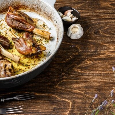 Bridestowe braised lamb shanks lavender