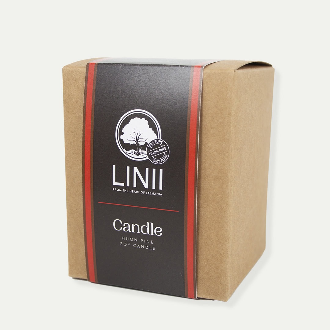 Linii huon pine candle box