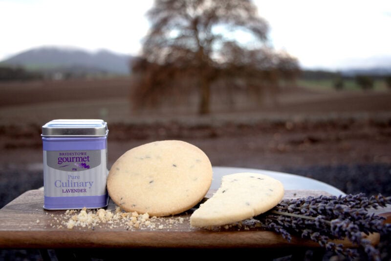 Lavender shortbread